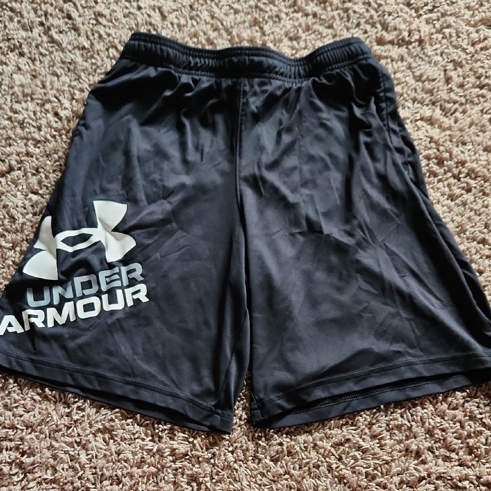 Under Armour Boy's Black Athletic Shorts